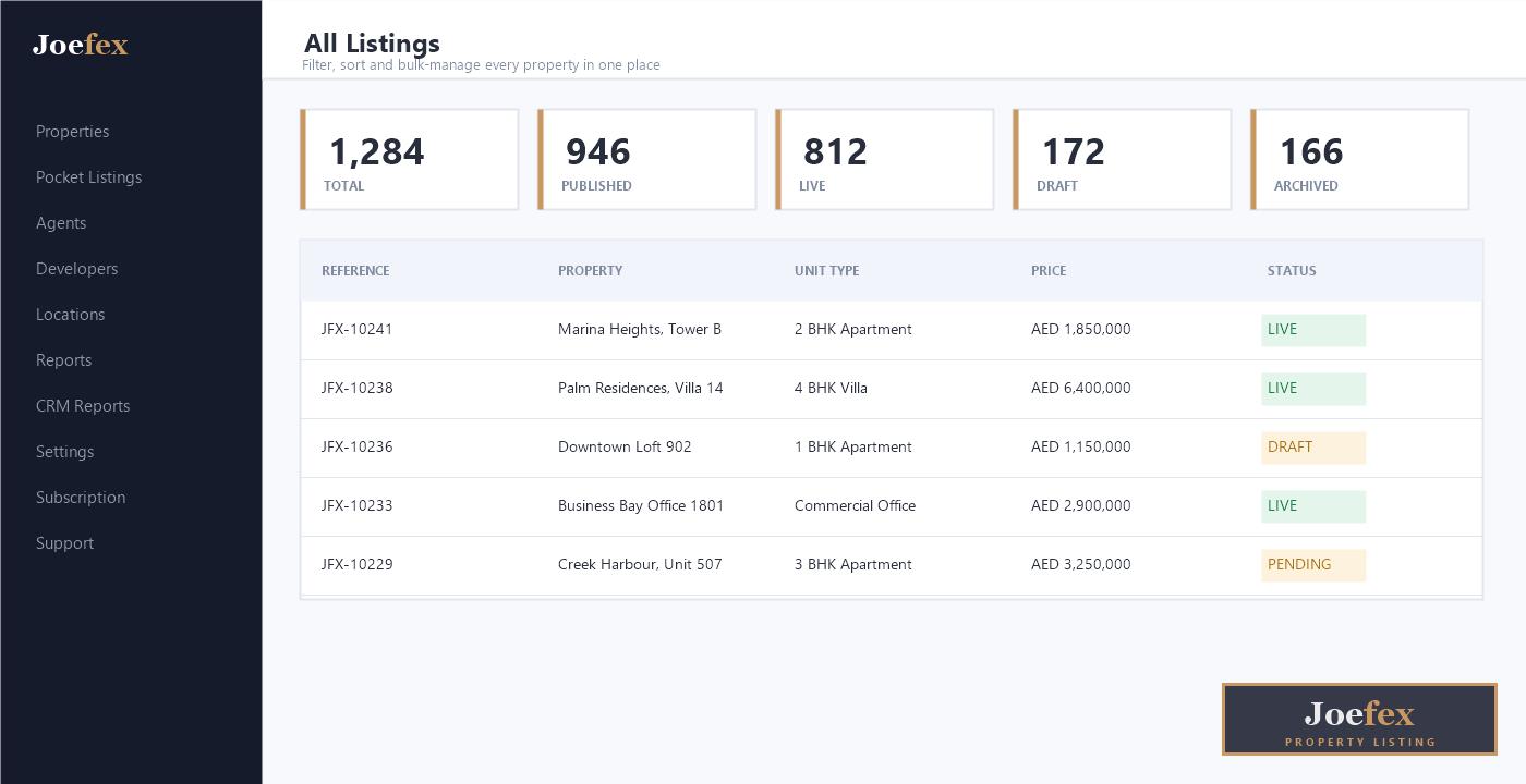 Property Listing for Bitrix24